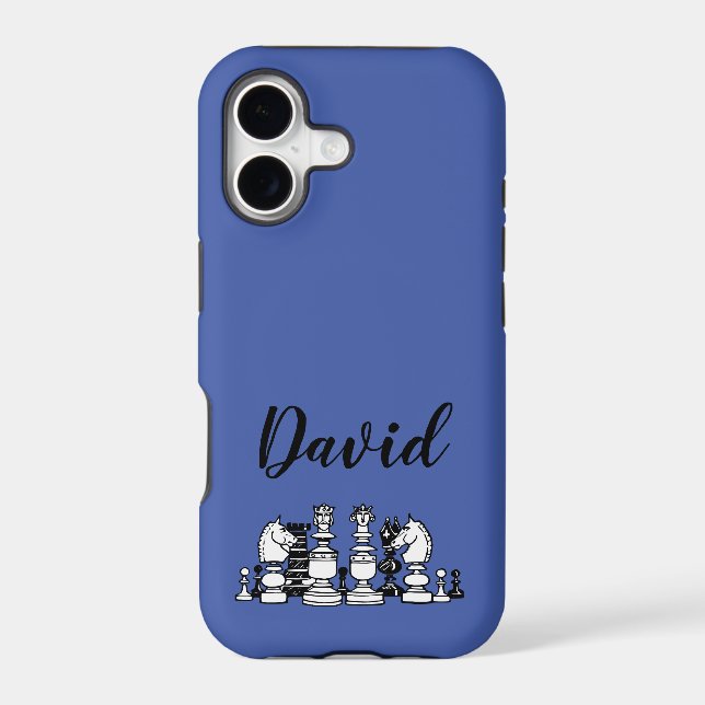Chess Themed Personalized iPhone Case (Back)