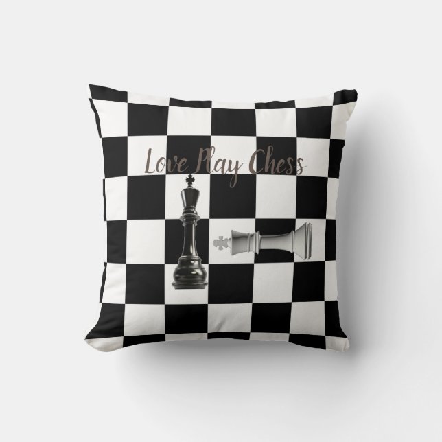 Chess Throw Pillow (Front)