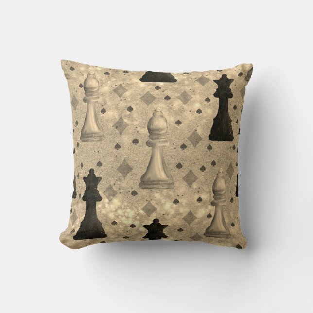Chess Throw Pillow (Front)