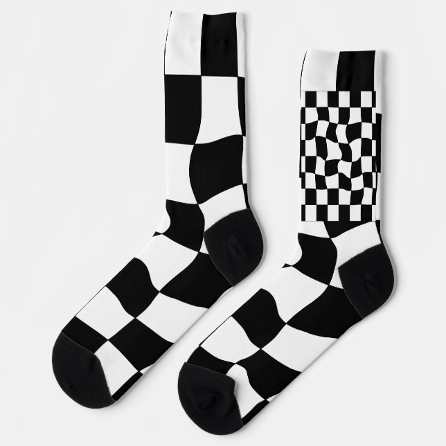 Chess twirled  socks (Left)