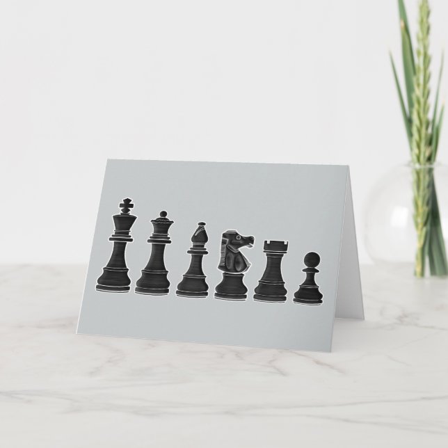 Chess Win Congratulations Card (Front)