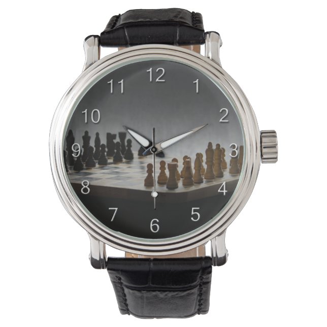 Chess With Numbers Watch (Front)