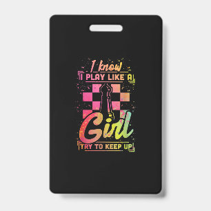 Chess Women Queen Chessfield Team Play Like A Girl Badge