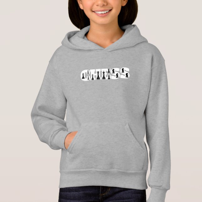Chess Word White Letters Black Pieces Creative (Front)
