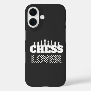 Chess Word White Pieces Lover Board Pattern iPhone 16 Case