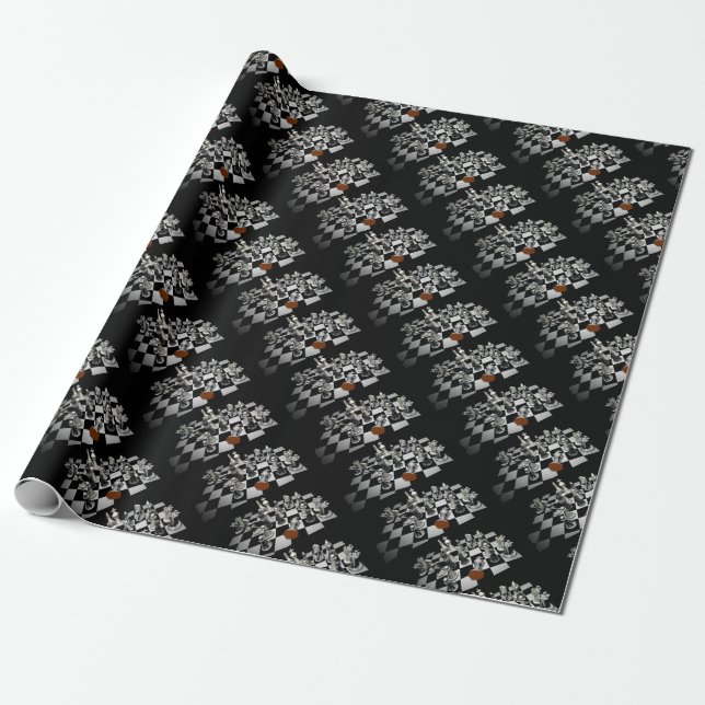 Chess Wrapping Paper (Unrolled)