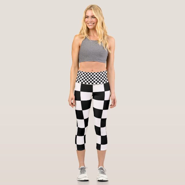 Chess Yoga Capri Leggings (Front)