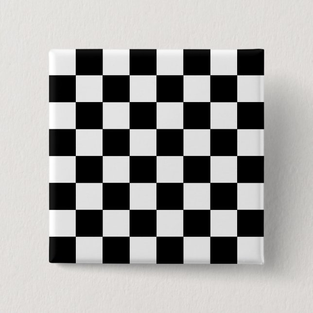 Chessboard 2 Inch Square Button (Front)