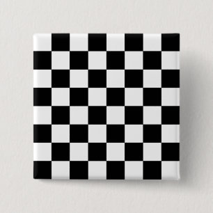 Chessboard 2 Inch Square Button