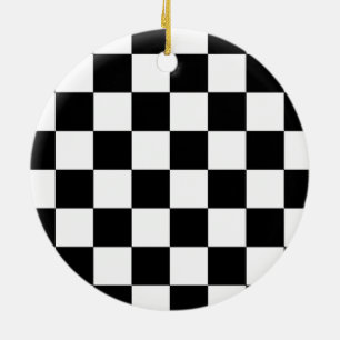 Chessboard Ceramic Ornament