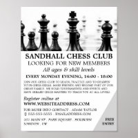 Chessboard, Chess Club Advertising