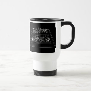 Chessboard & Chess Pieces: Travel Mug