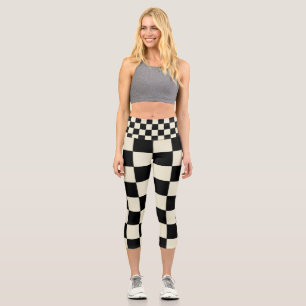Chessboard lecapcn capri leggings