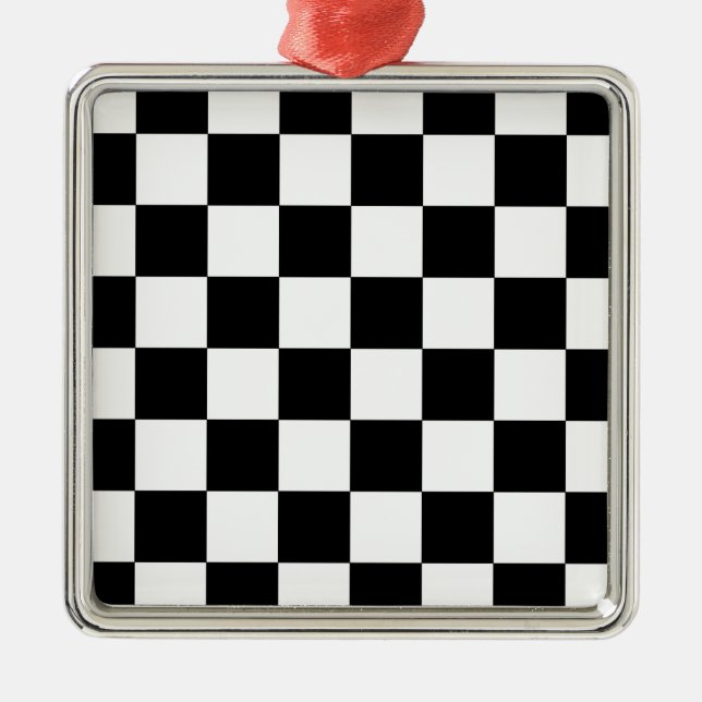Chessboard Metal Ornament (Front)