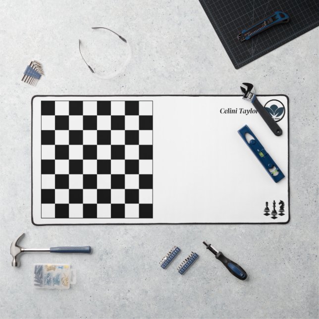 Chessboard Motif de bureau Mat - Strategic Style & (Poste de travail)