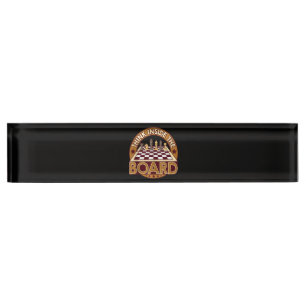 ChessBoard Quote Chess Player Thinking Game Board Nameplate