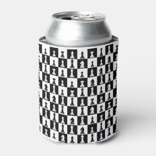 Chessboard with figures can cooler