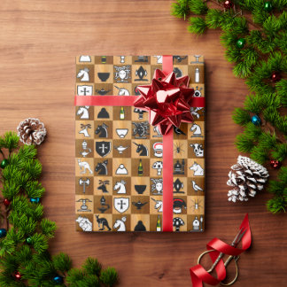 ChessCraft Tiled Wrapping Paper