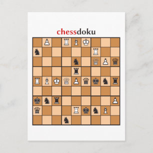 chessdoku postcard