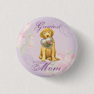Chessie Heart Mom 1 Inch Round Button
