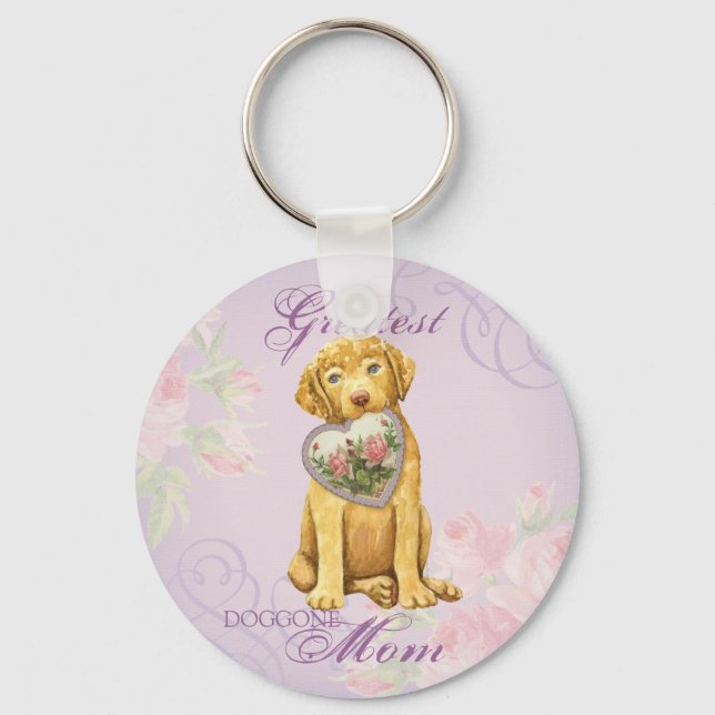 Chessie Heart Mom Keychain (Front)