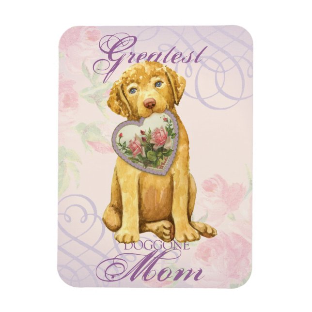 Chessie Heart Mom Magnet (Vertical)