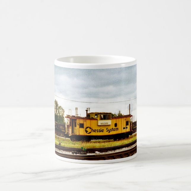 Chessie System Caboose at Toledo, OH 1996 Coffee Mug (Center)
