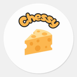 Chessy classic round sticker