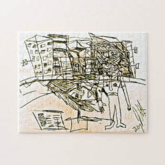 CHEST FACE CITY JIGSAW PUZZLE