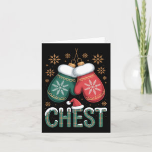 Chest Nuts Christmas Chestnuts Family Funny Card