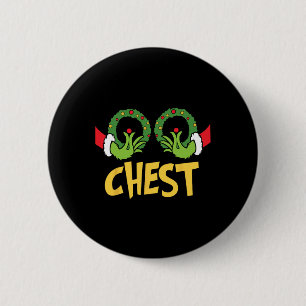 Chest Nuts Christmas Fun Matching Couple Chest Nu 2 Inch Round Button
