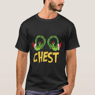 Chest Nuts Christmas Fun Matching Couple Chest Nu T-Shirt