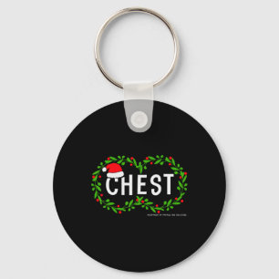 Chest Nuts Christmas Fun Matching Couple Chestnuts Keychain