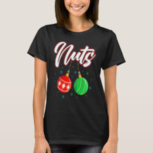 Chest Nuts Christmas Funny Matching Couple Chestnu T-Shirt