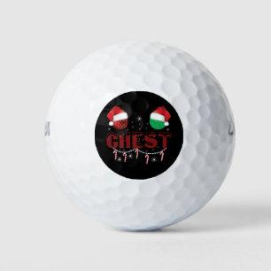 Chest Nuts Christmas Matching Christmas Couples  Golf Balls