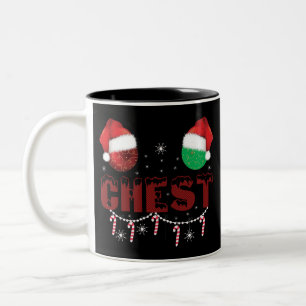 Chest Nuts Christmas Matching Christmas Couples Two-Tone Coffee Mug