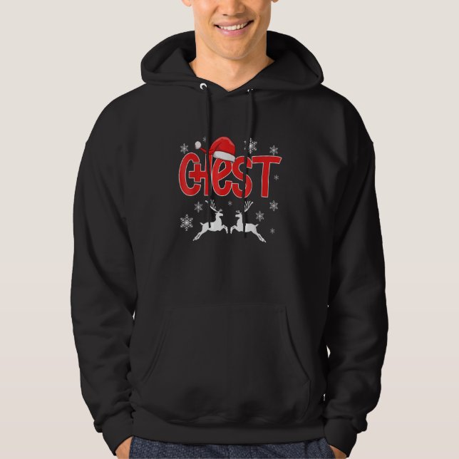 Chest Nuts Christmas   Matching Couple Chestnuts 1 Hoodie (Front)