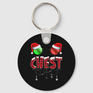 Chest Nuts Christmas Matching Couple Chestnuts 1  Keychain