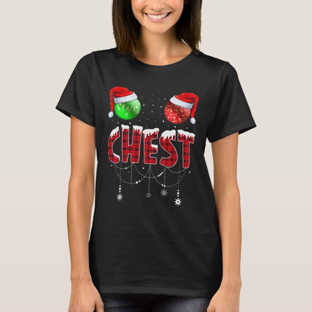Chest Nuts Christmas Matching Couple Chestnuts 1  T-Shirt (Front)