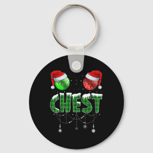 Chest Nuts Christmas Matching Couple Chestnuts 2  Keychain
