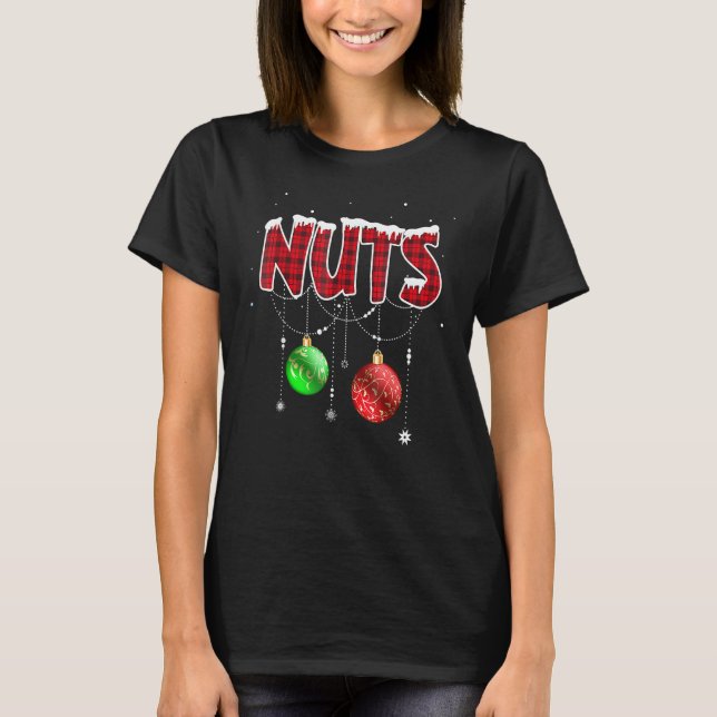 Chest Nuts Christmas  Matching Couple Chestnuts 2 T-Shirt (Front)