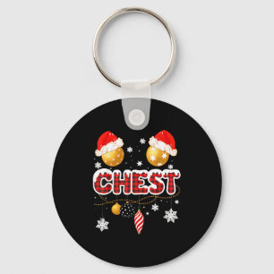 Chest Nuts Christmas Matching Couple Chestnuts Keychain