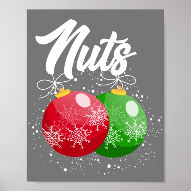 Chest Nuts Christmas Matching Couple Chestnuts Poster (Front)