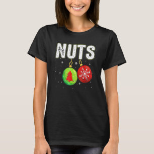 Chest Nuts Christmas Matching Couple Chestnuts T-Shirt