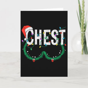 Chest Nuts Christmas Shirt Funny Matching Couple C Card