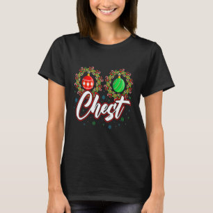 Chest Nuts Christmas T Shirt Funny Matching Couple
