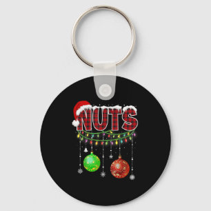 Chest Nuts Christmas T Shirt Matching Couple Chest Keychain
