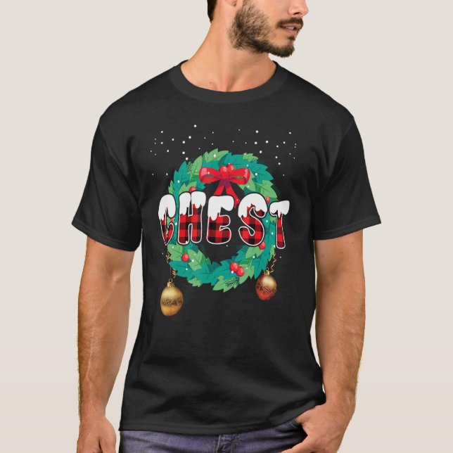 Chest Nuts  Matching Chestnuts Christmas Couples N T-Shirt (Front)
