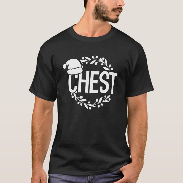 Chest Nuts  Matching Chestnuts Christmas Couples N T-Shirt (Front)