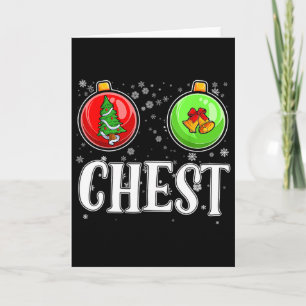 Chest Nuts Matching Chestnuts Christmas Couples Nu Card